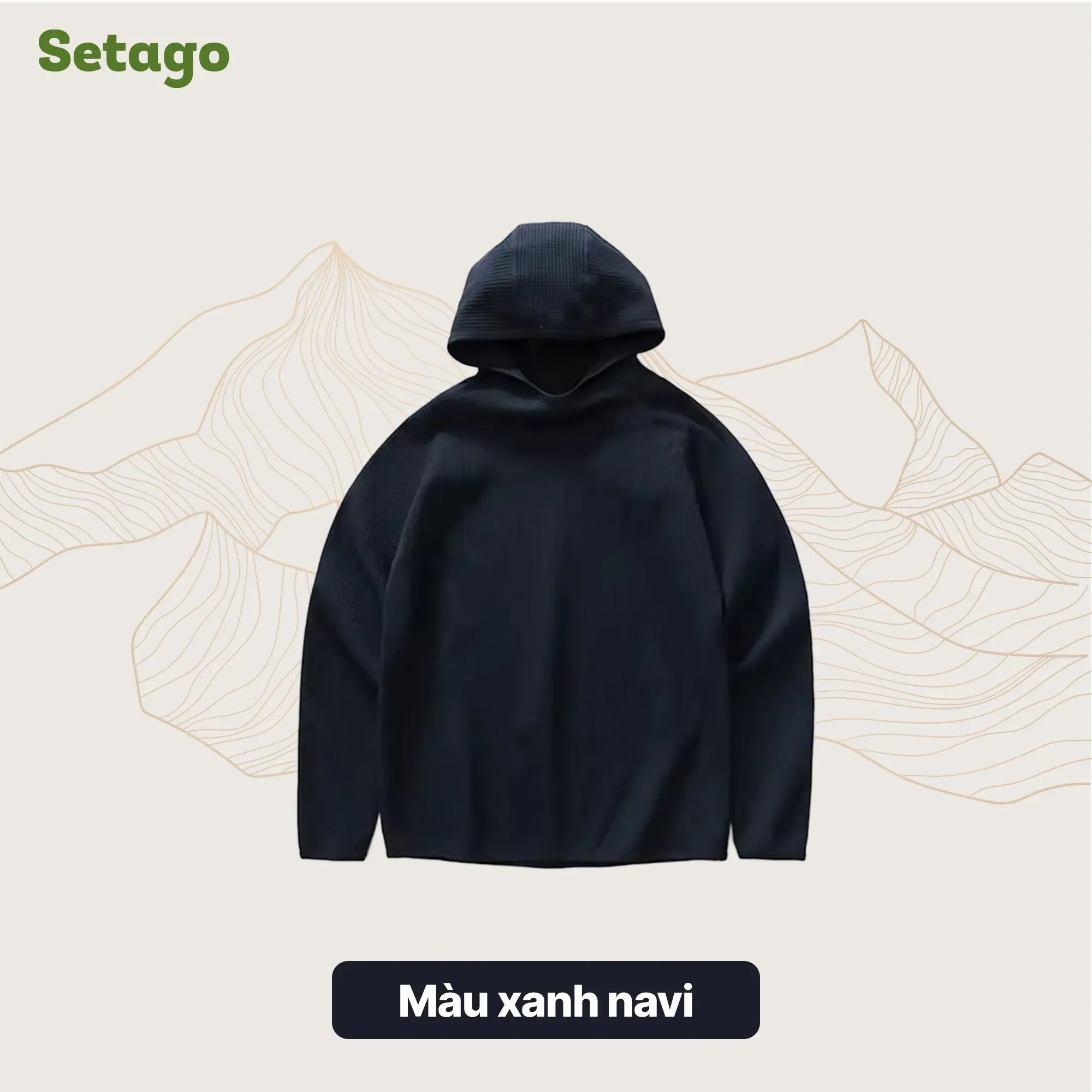 ao-hoodie-chay-bo-air-waffle-mau-xanh-navy - Setago Travel & Outdoor