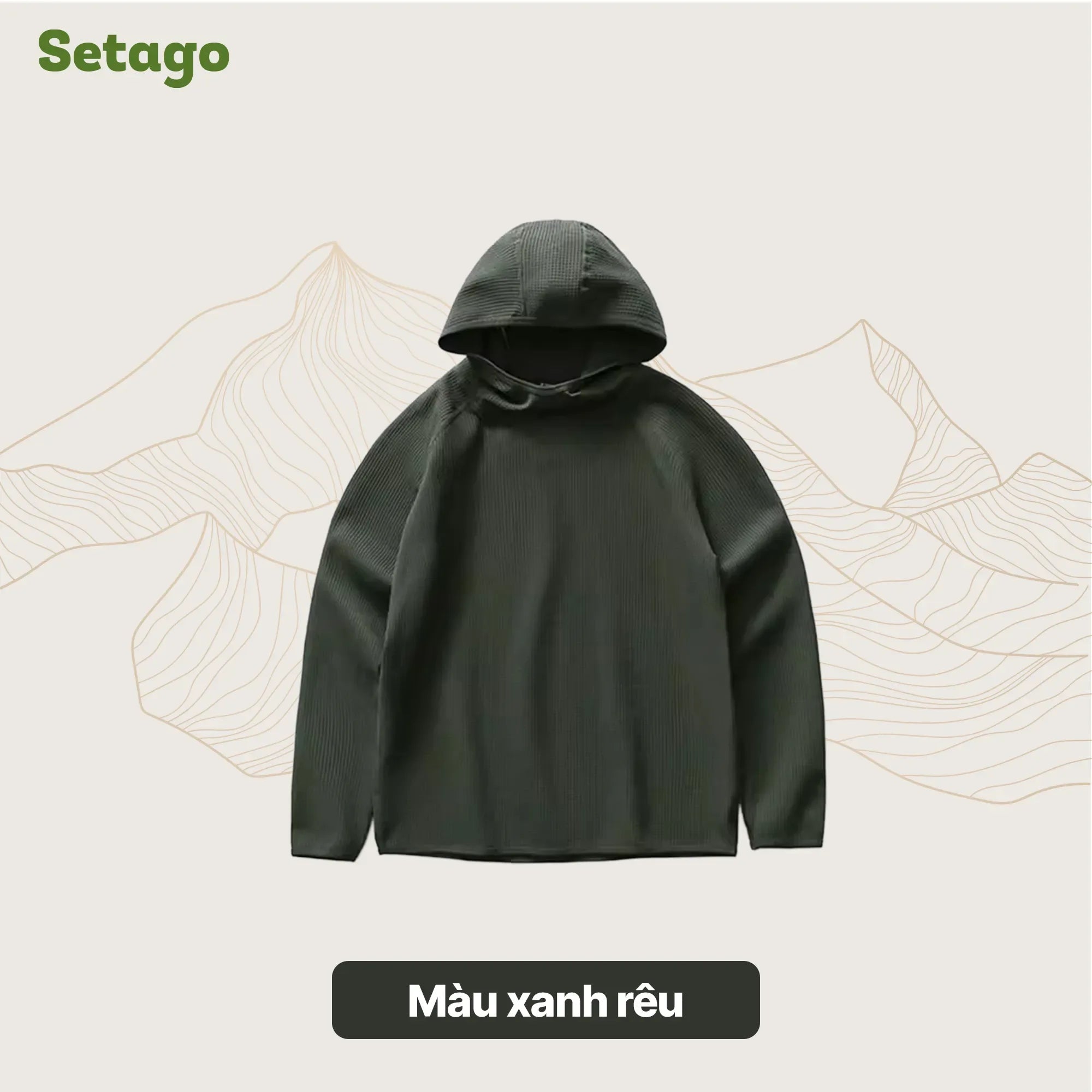 ao-hoodie-chay-bo-air-waffle-mau-xanh-reu - Setago Travel & Outdoor