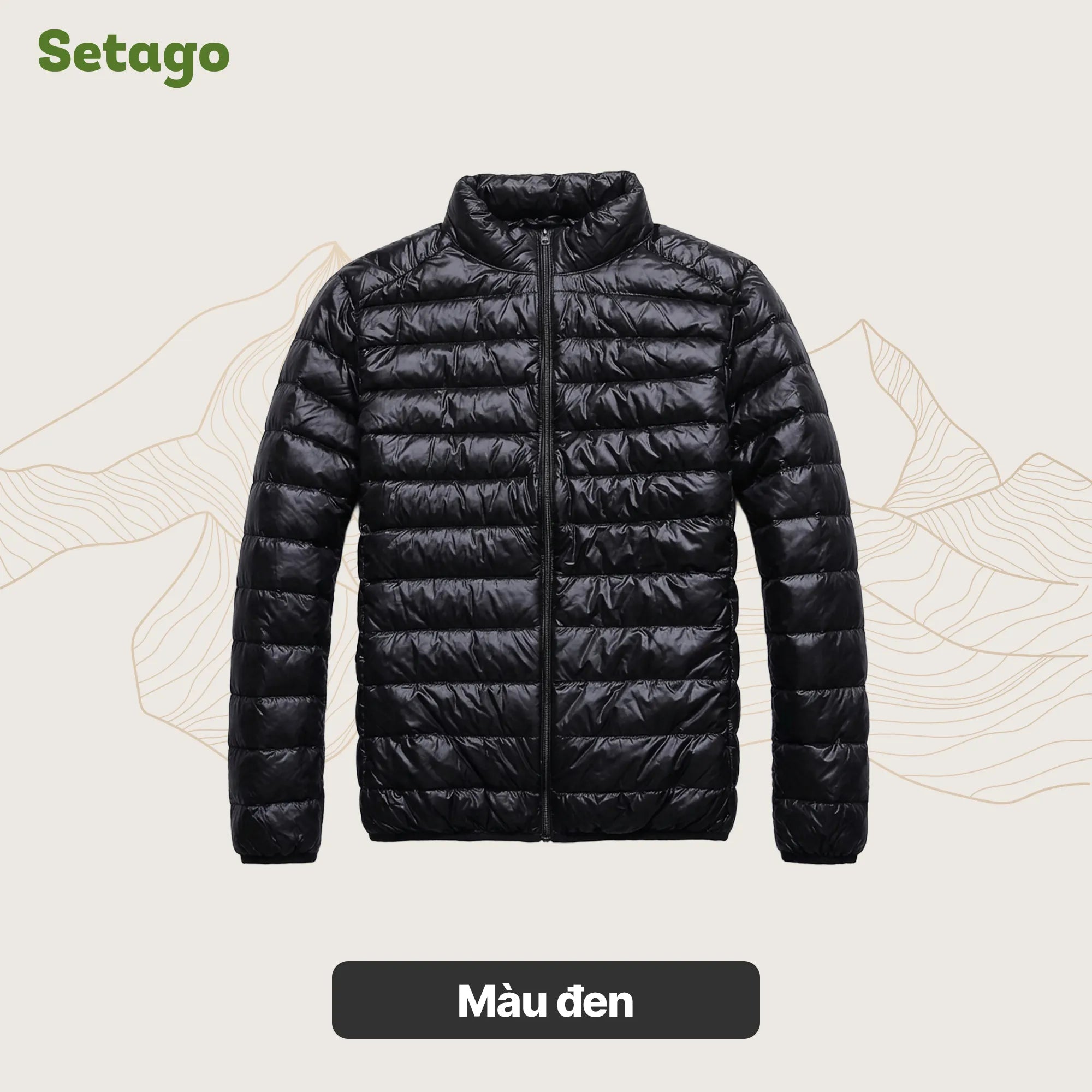 ao-khoac-phao-puffy-setago-mau-den - Setago Travel & Outdoor