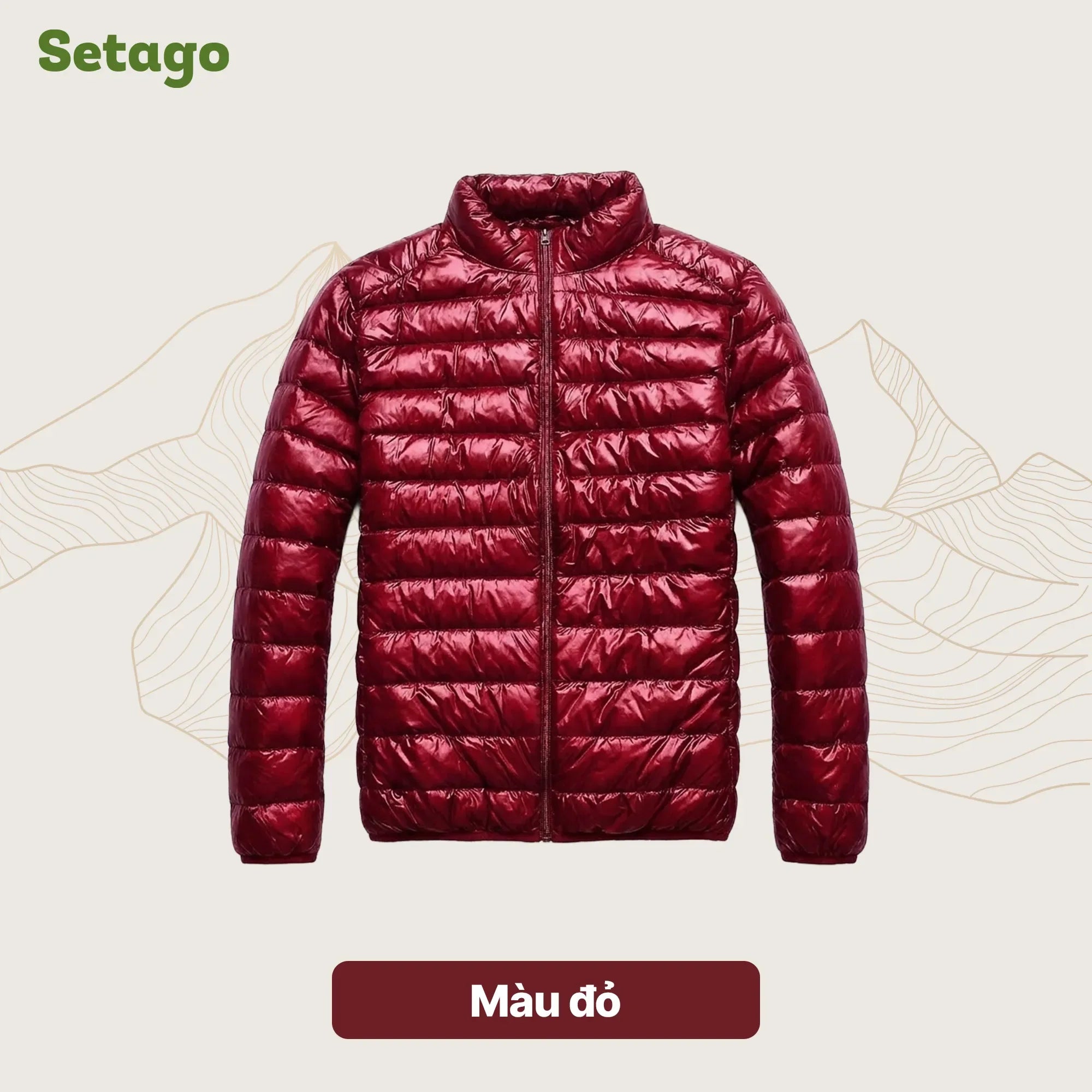 ao-khoac-phao-puffy-setago-mau-do-do - Setago Travel & Outdoor
