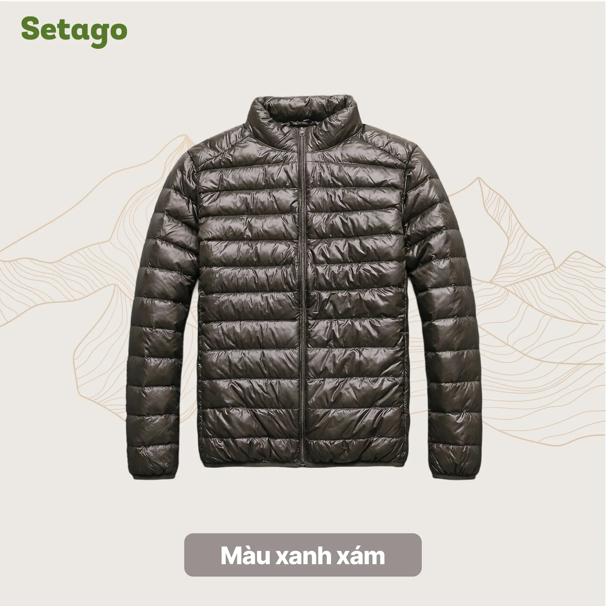 ao-khoac-phao-puffy-setago-mau-xanh-xam - Setago Travel & Outdoor