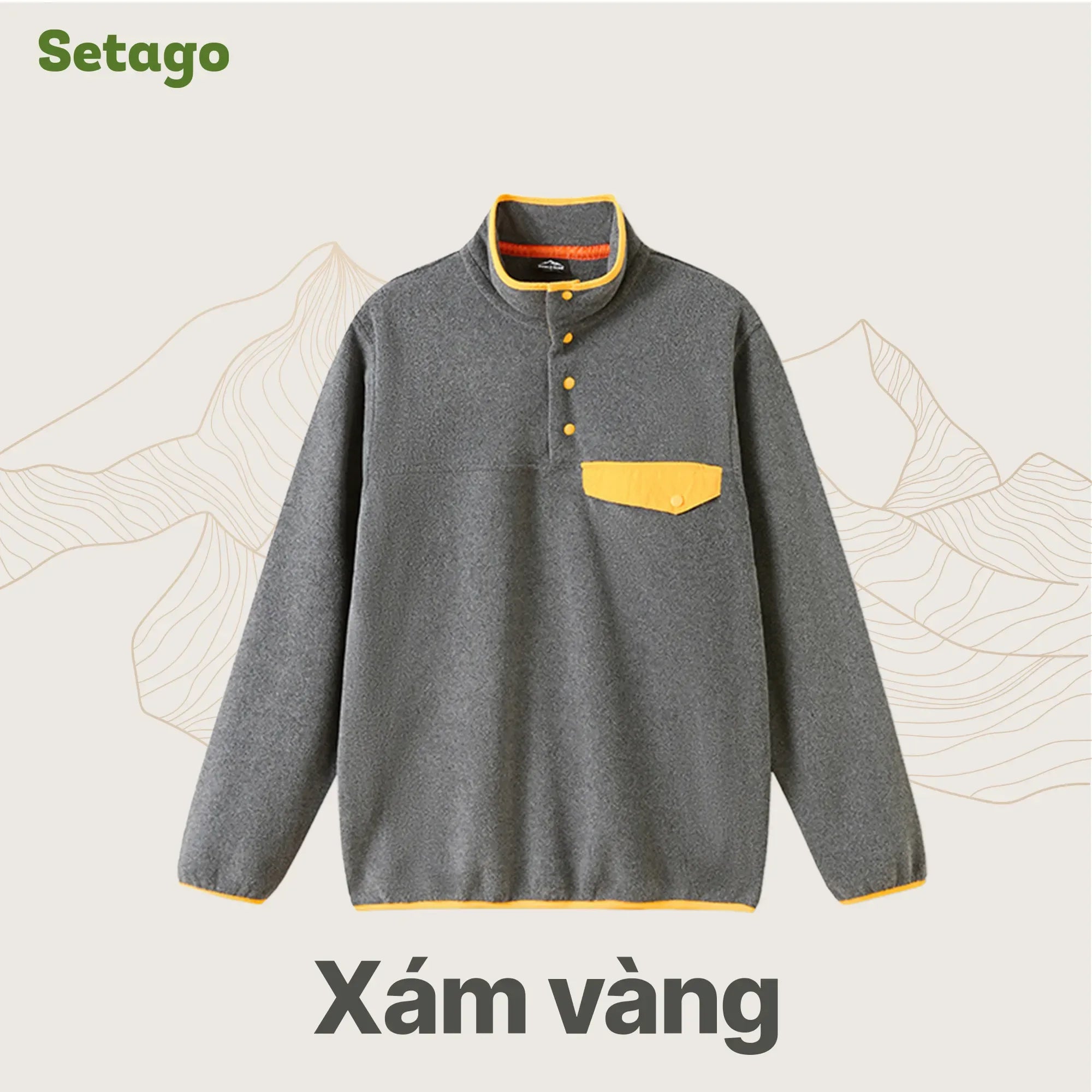 ao-ni-bong-froza-phoi-mau-xam-tui-vang - Setago Travel & Outdoor