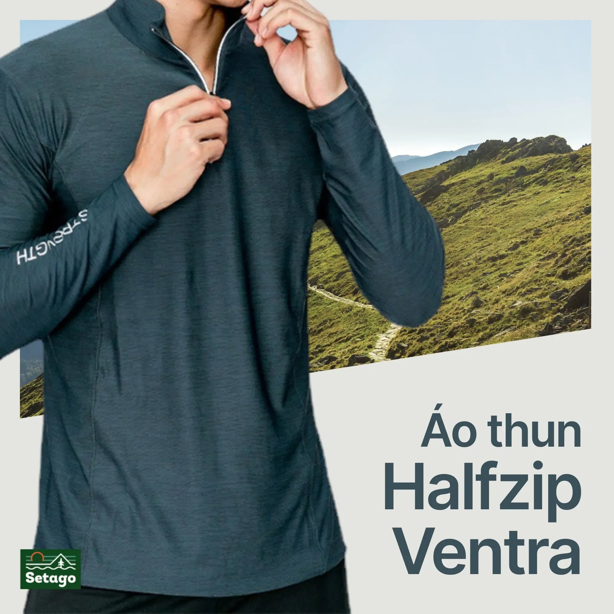 ao-thun-halfzip-ventra-nam-outdoor-setago - Setago Travel & Outdoor