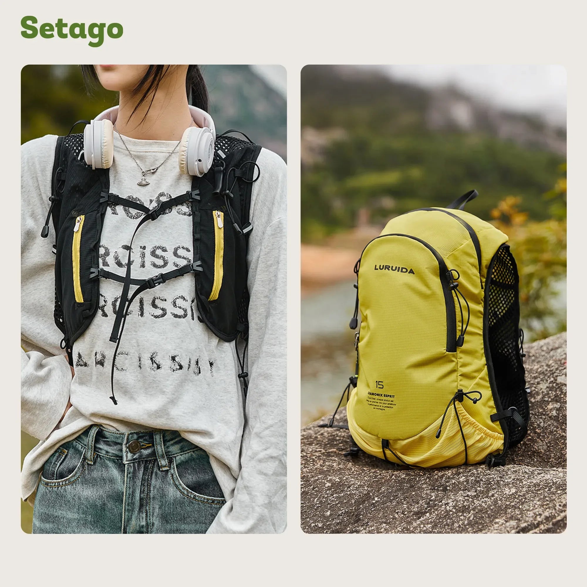 balo-dang-vest-luruida-15l-trekking-hiking - Setago Travel & Outdoor