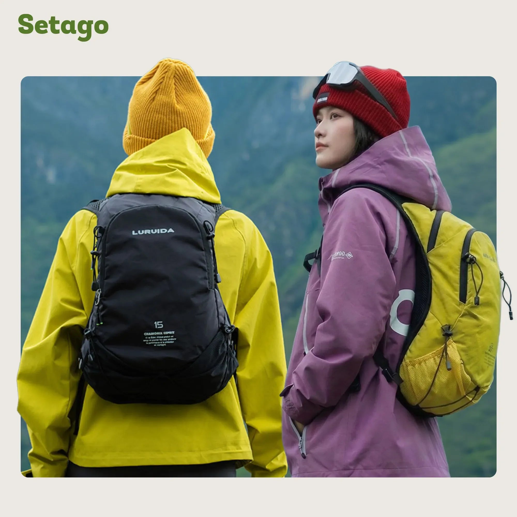 balo-luruida-15l-mau-den-vang-unisex - Setago Travel & Outdoor