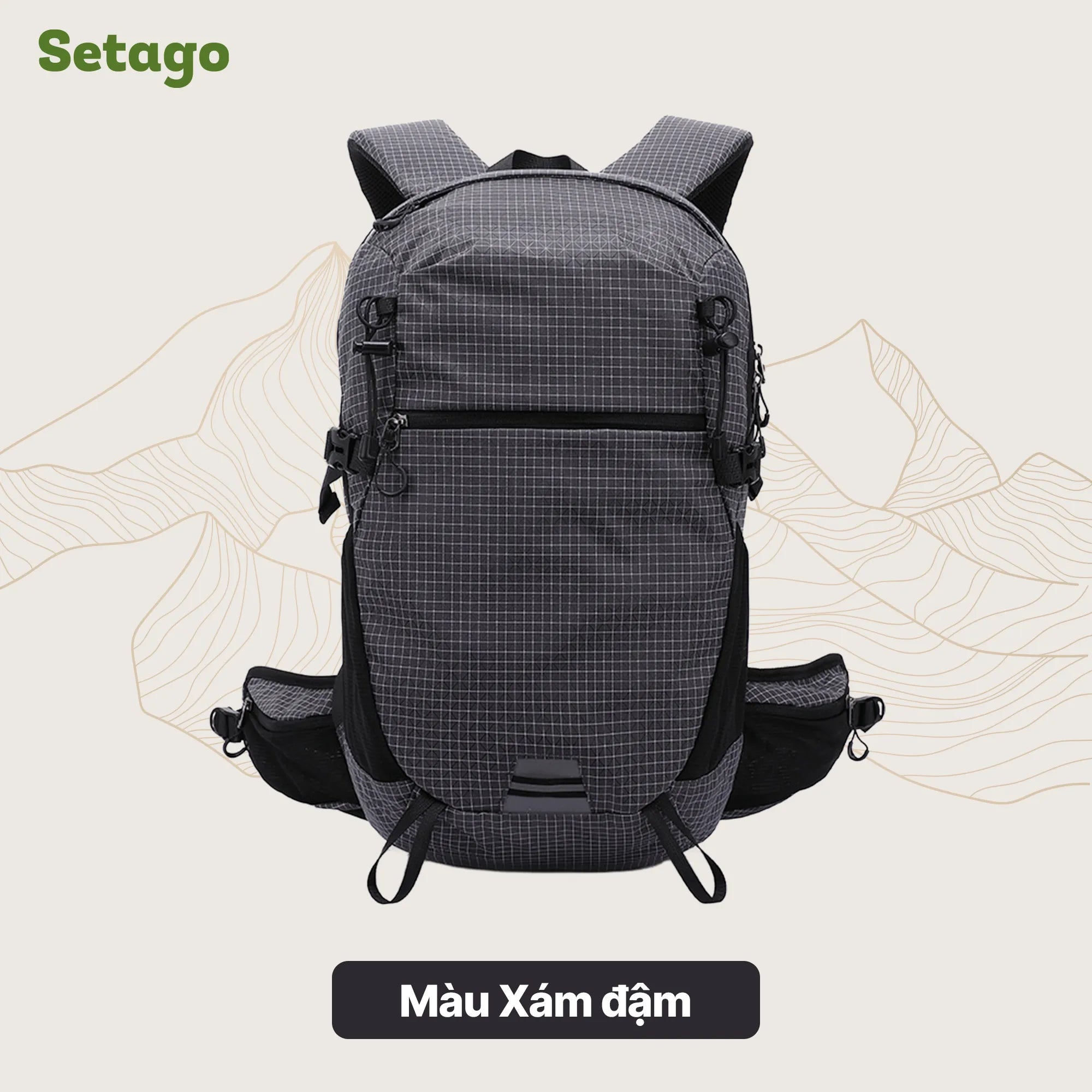balo-outsider-35l-mau-xam-dam-manh-me - Setago Travel & Outdoor