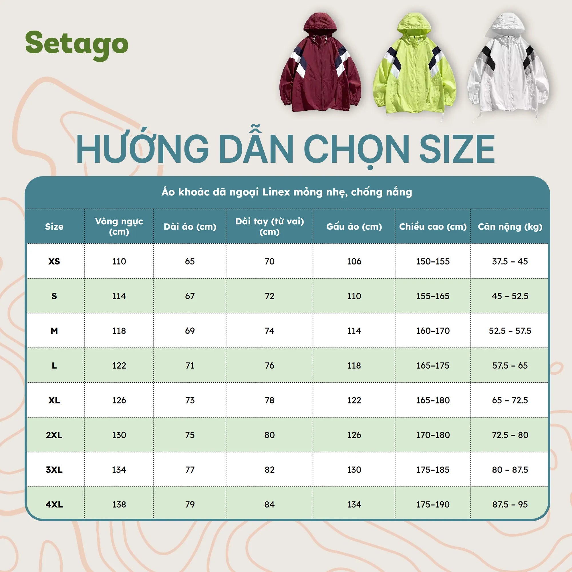 Áo khoác dã ngoại Linex mỏng nhẹ chống nắng