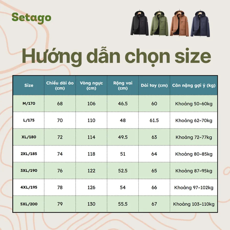 bang-size-ao-khoac-thorin-tu-m-den-5xl - Setago Travel & Outdoor
