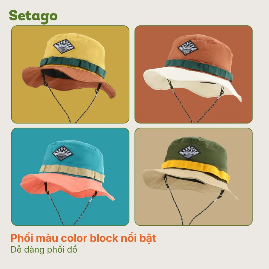 Mũ bucket Solar Setago gấp gọn siêu nhẹ