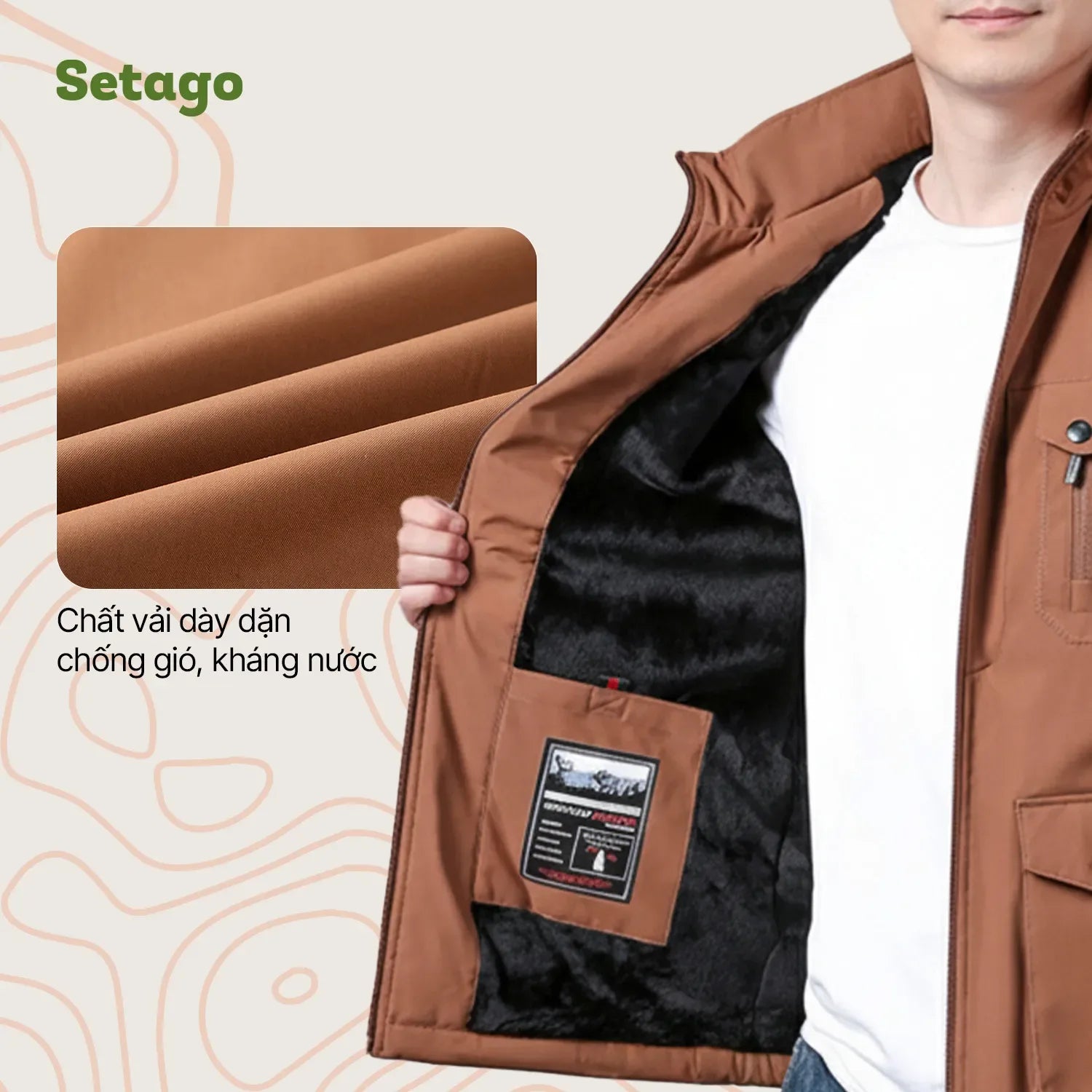 chat-lieu-vai-khang-nuoc-ao-khoac-thorin-outdoor - Setago Travel & Outdoor