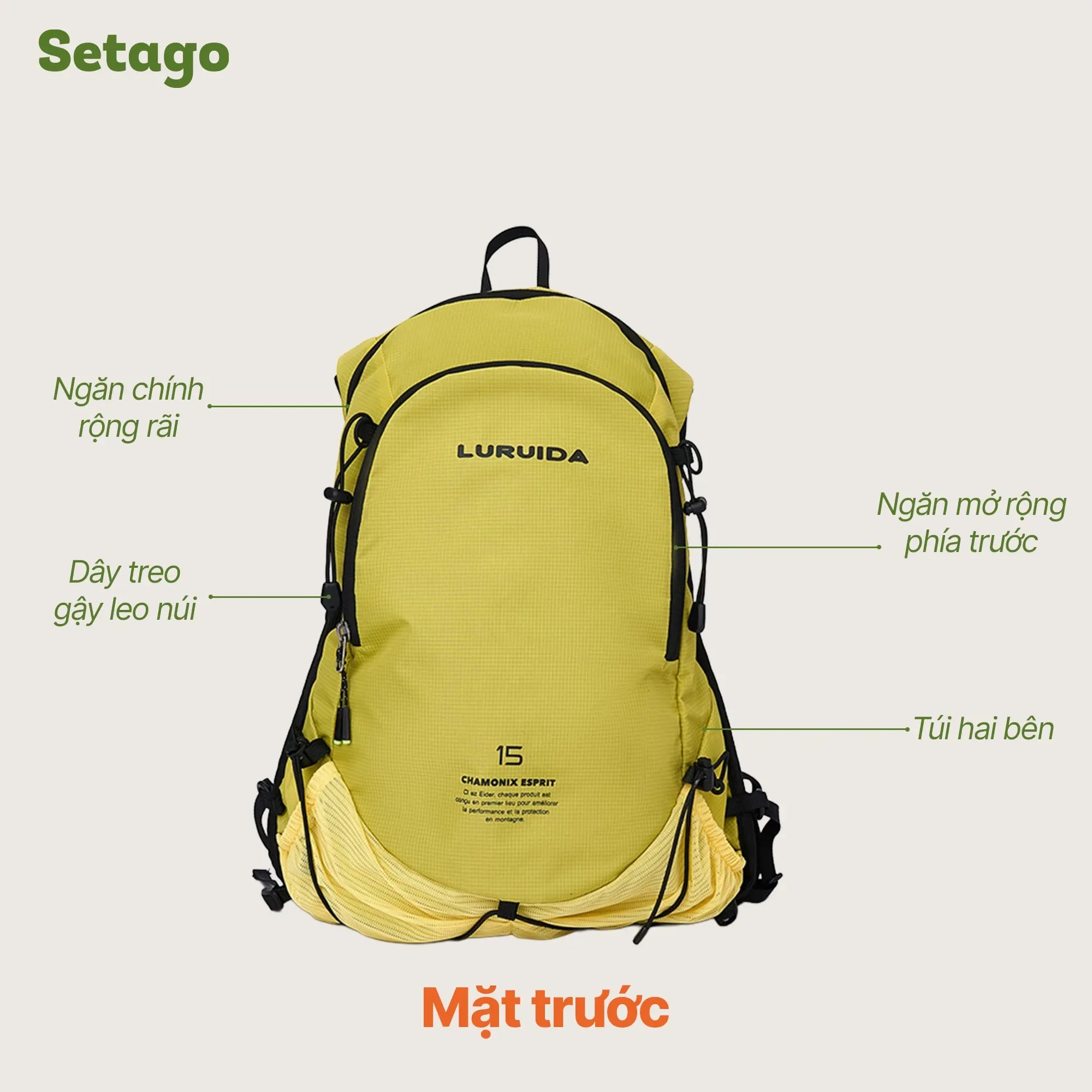 chi-tiet-mat-truoc-ngan-chua-balo-luruida - Setago Travel & Outdoor