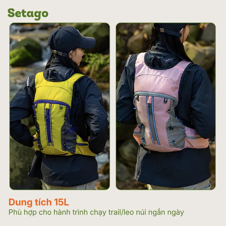 Balo chạy trail Loki 15L siêu nhẹ gấp gọn