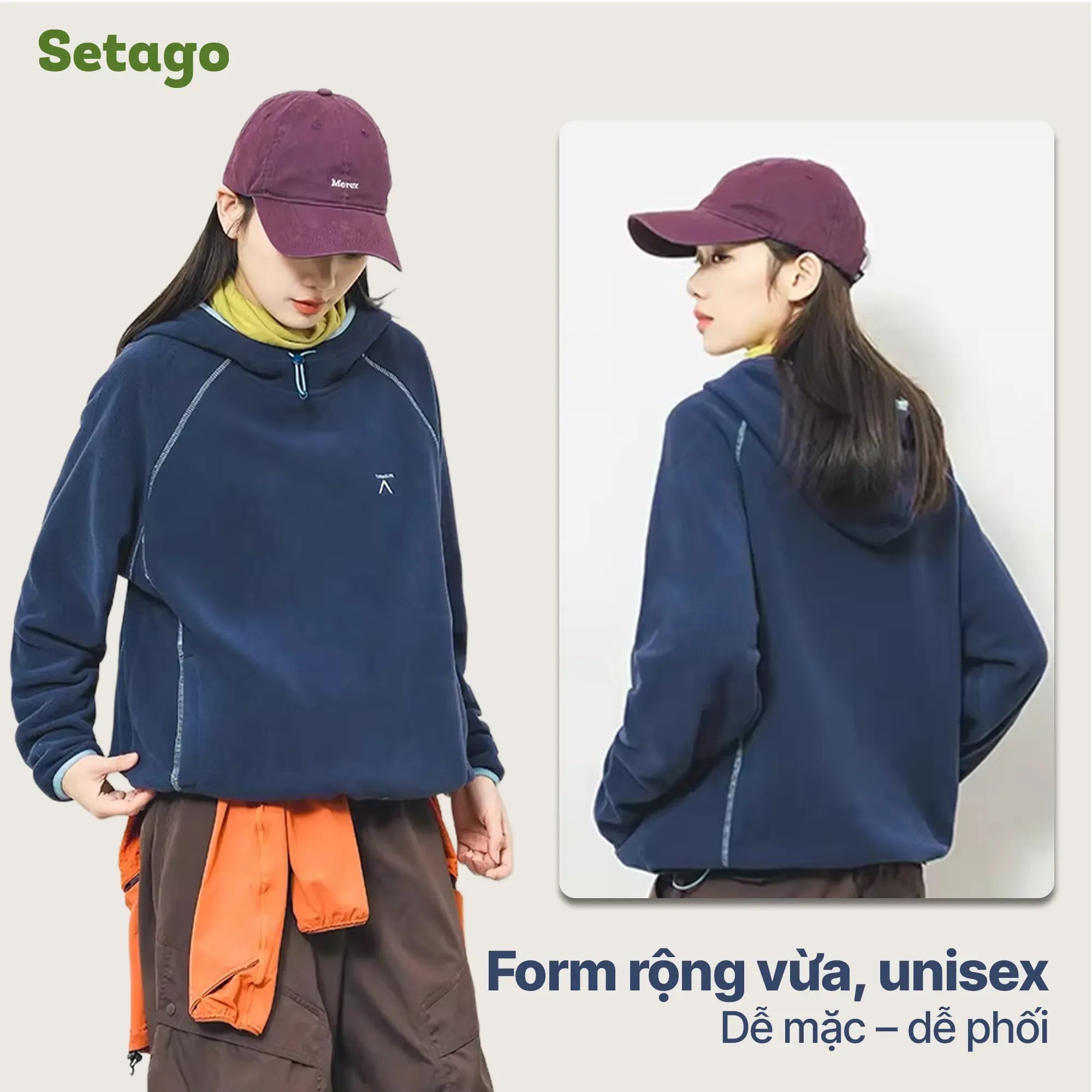 form-ao-unisex-rong-vua-de-phoi-do - Setago Travel & Outdoor