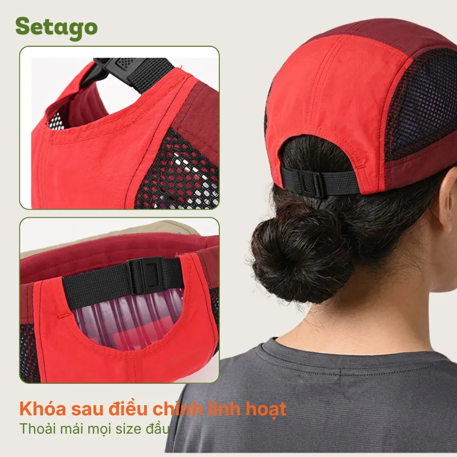 Mũ lưỡi trai Colorun 5-panel vành ngắn thoáng khí