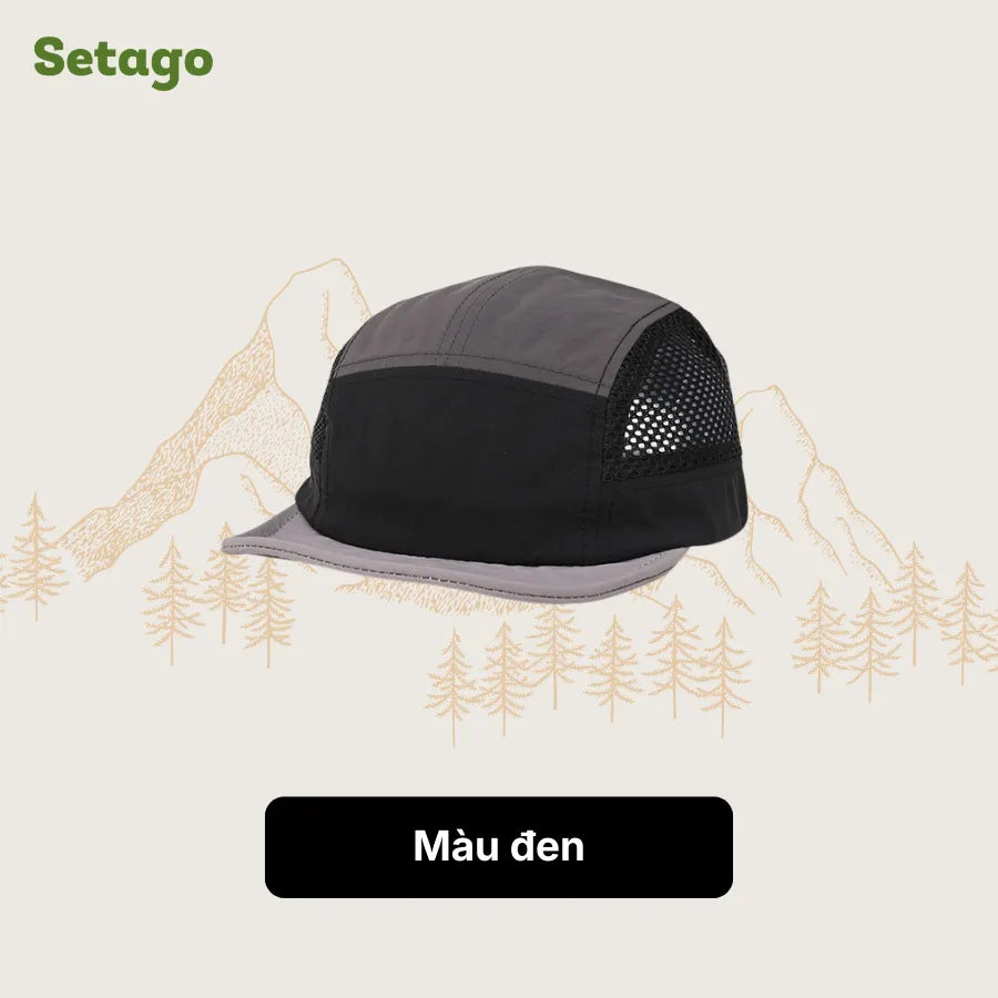 Mũ lưỡi trai Colorun 5-panel vành ngắn thoáng khí
