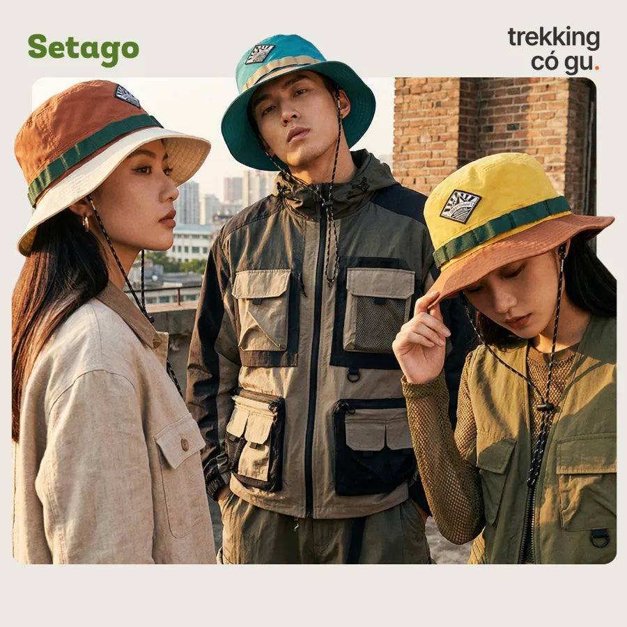 Mũ bucket Solar Setago gấp gọn siêu nhẹ