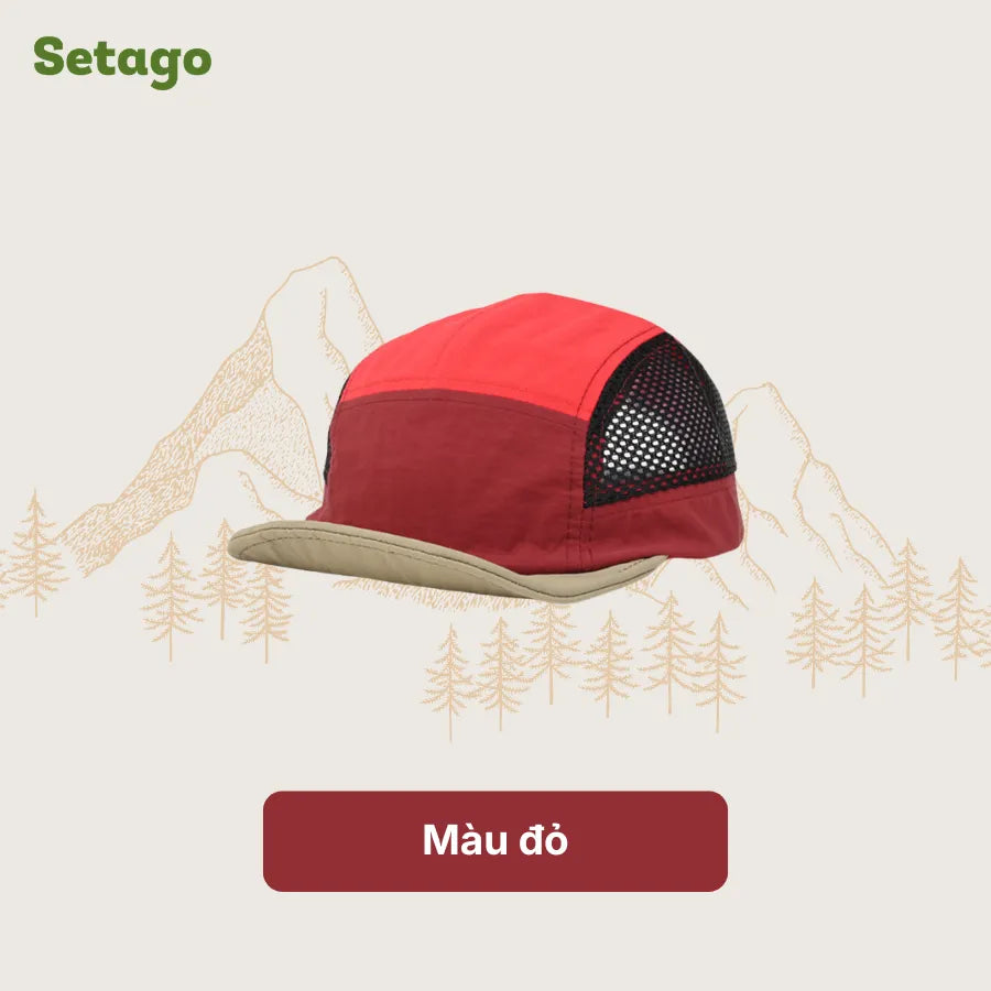 Mũ lưỡi trai Colorun 5-panel vành ngắn thoáng khí