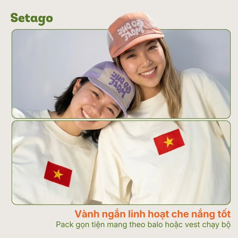 Mũ lưỡi trai Go One More vành ngắn siêu nhẹ
